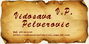 Vidosava Pelverović vizit kartica